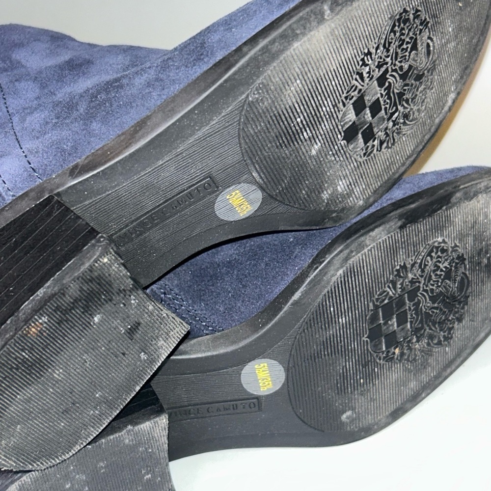 Euc Vince Camuto Briella blue suede knee high boots - Picture 7 of 10